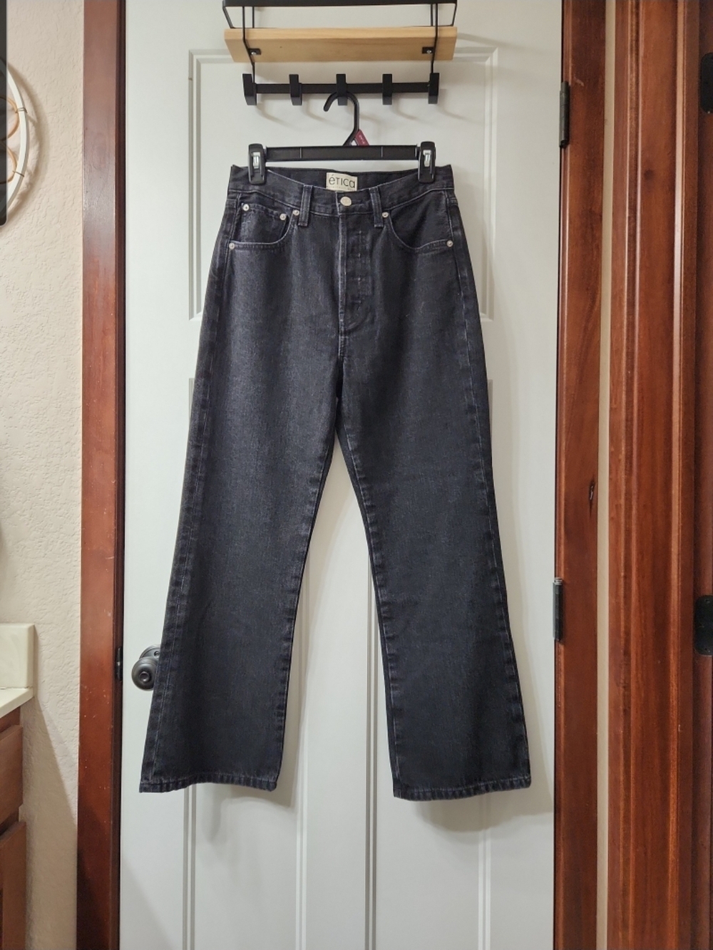 NEW Etica Black Wide Leg Jeans